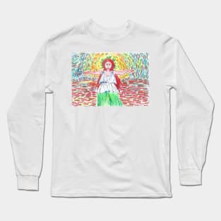 Grateful Greece - Painting colorful remake Long Sleeve T-Shirt